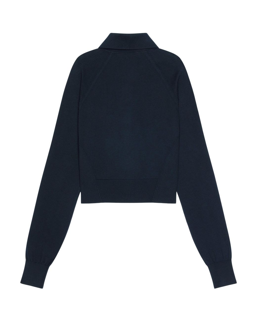 Givenchy Blue Cotton-Silk Polo Sweater