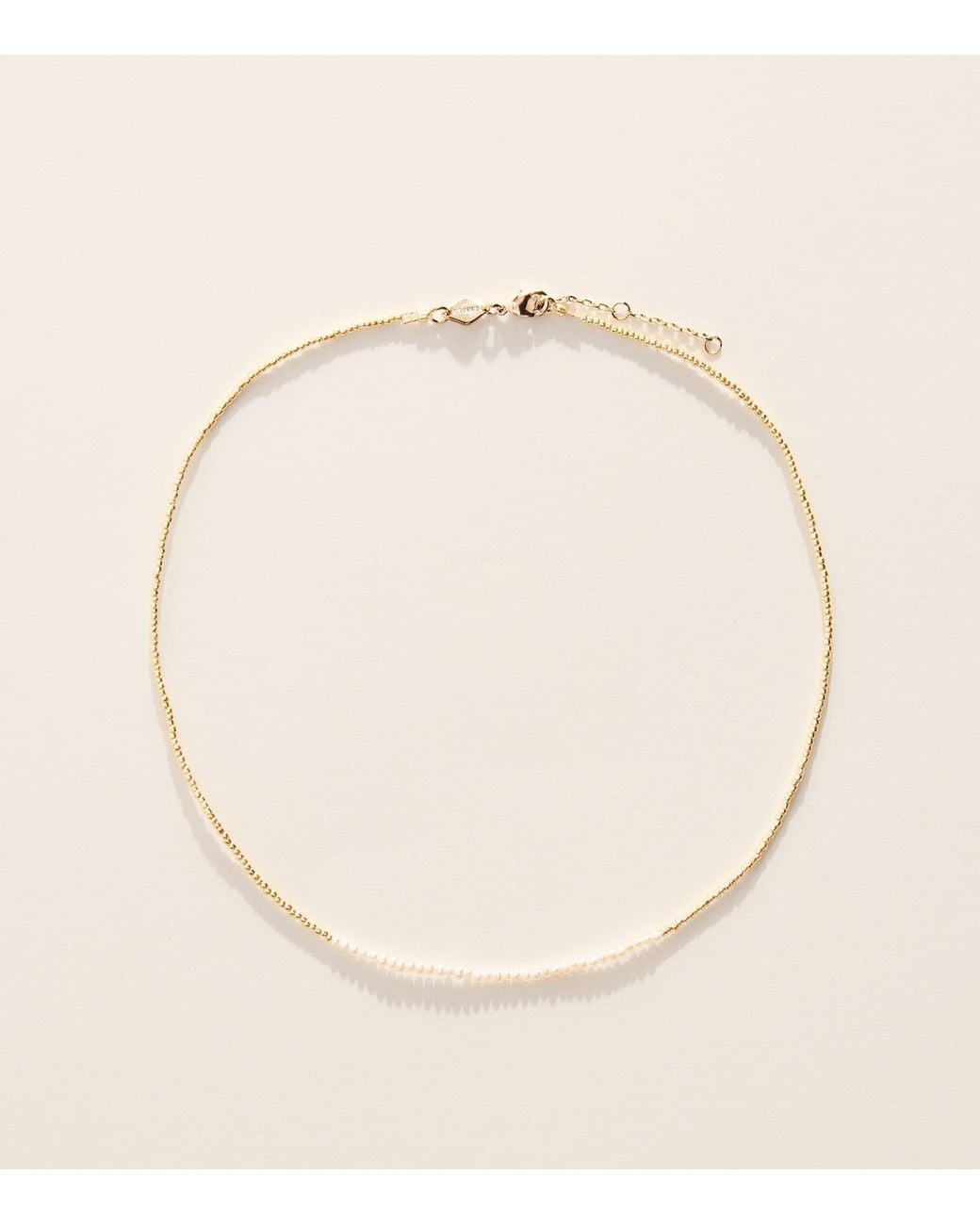 Anni Lu Natural Plated Slim Pearly Necklace