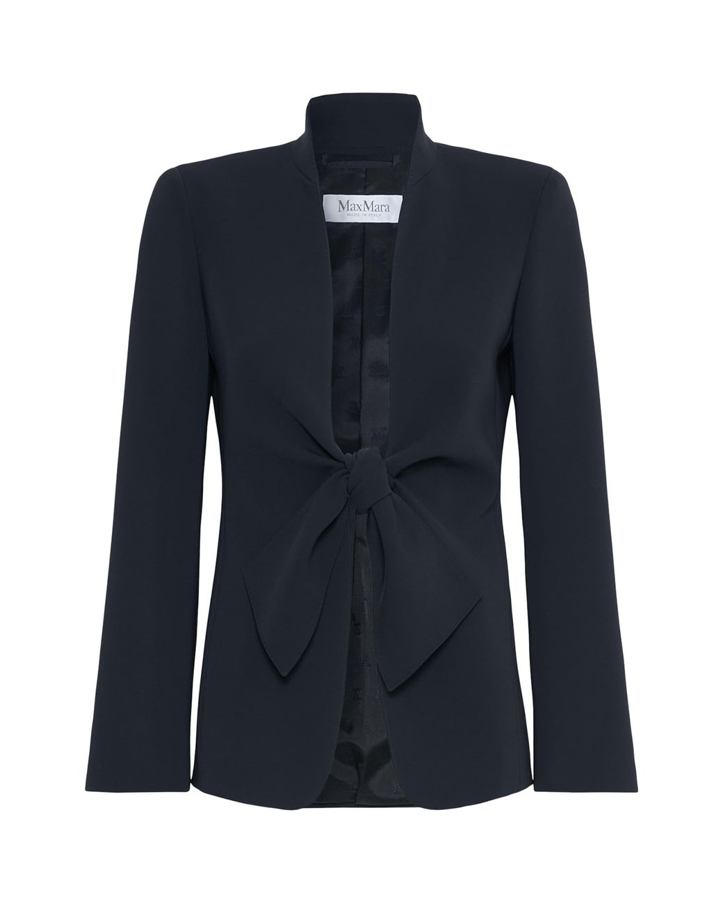 Max Mara Blue Sash-Tie Blazer