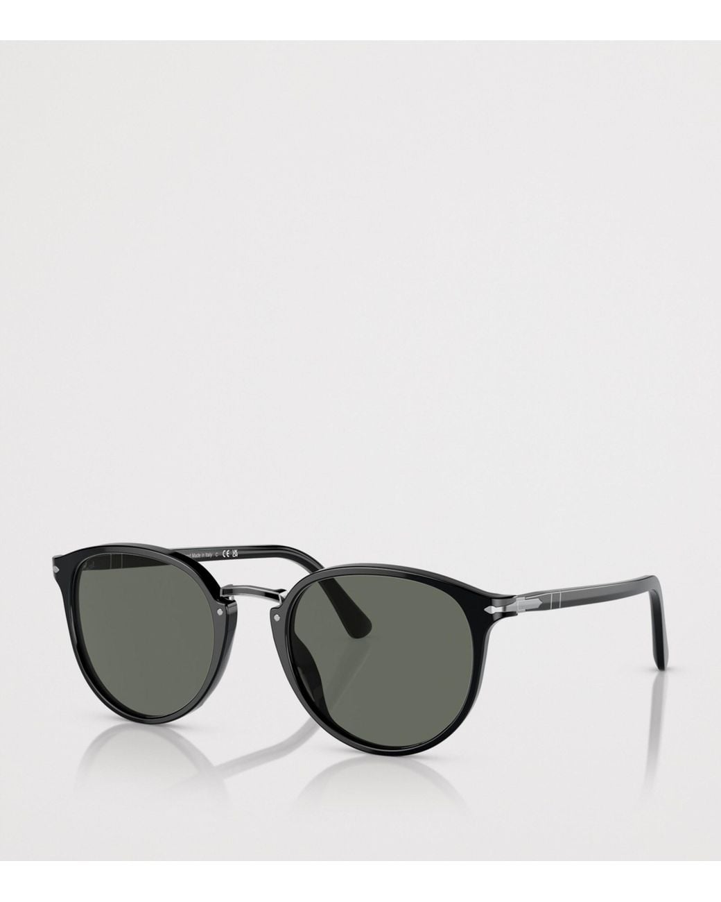 Persol Gray Acetate Rounded Square Sunglasses for men