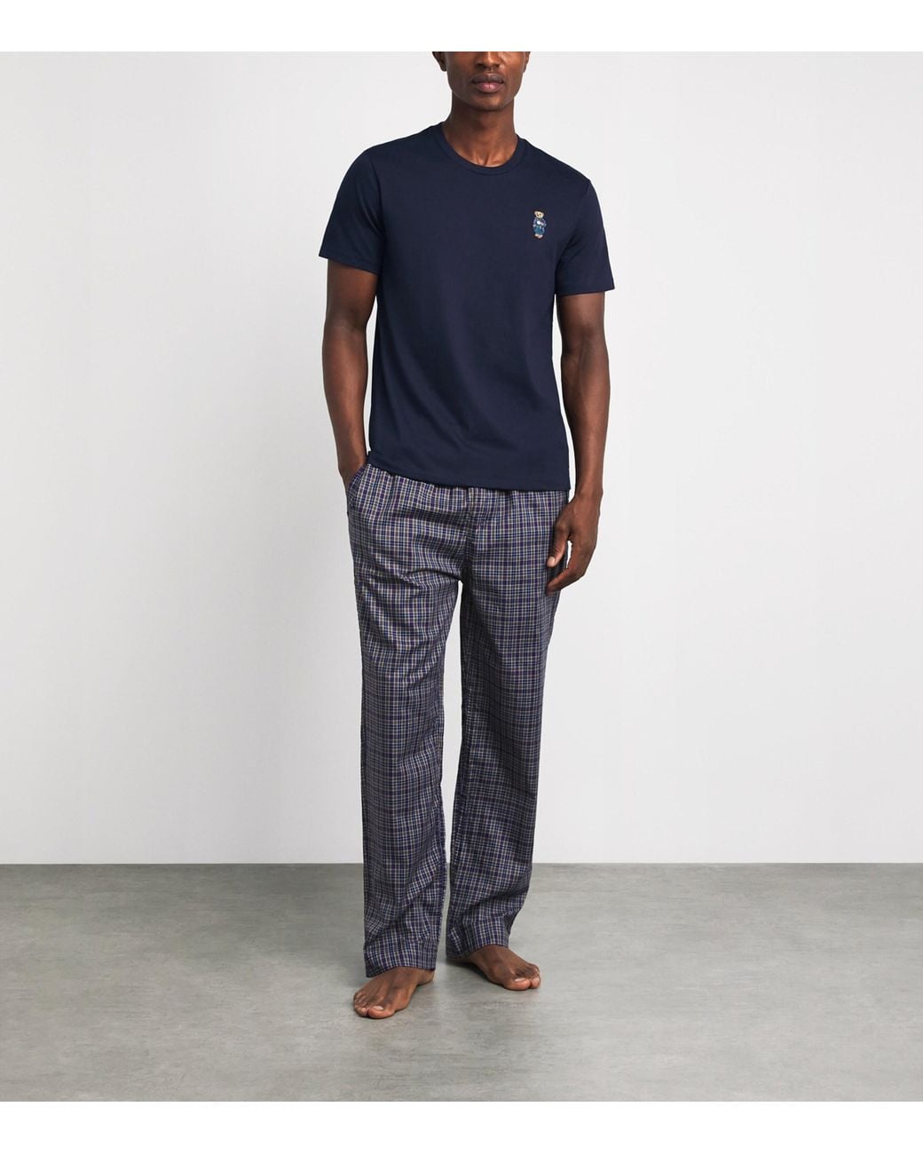 Polo Ralph Lauren Blue Cotton Polo Bear Short-Sleeve Pyjama Set for men