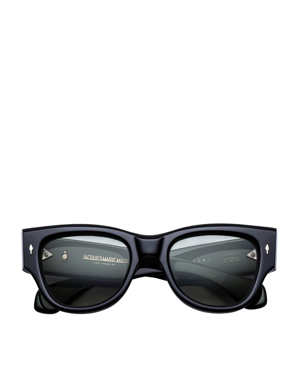 Jacques Marie Mage Black Acetate Chelsea Sunglasses for men