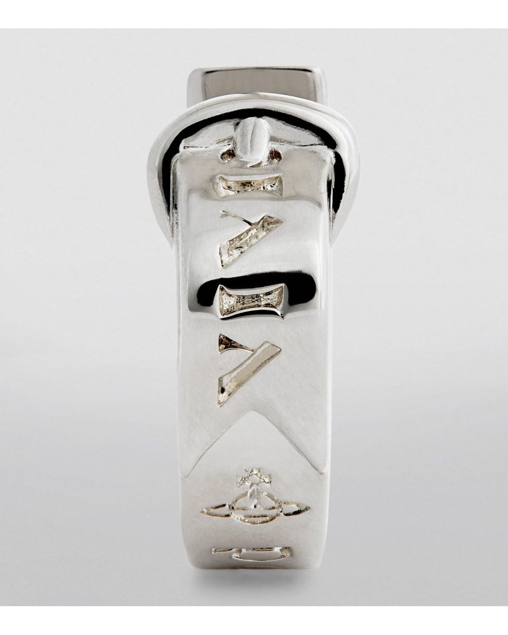 Vivienne Westwood White Bobby Single Hoop Earring for men