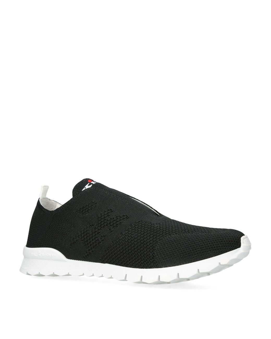 Kiton Knitted Slip-on Sneakers in Black for Men | Lyst