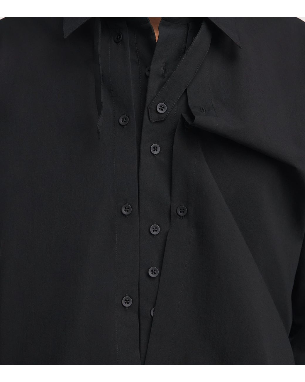 Craig Green Black Cotton Panelled Shirt for men