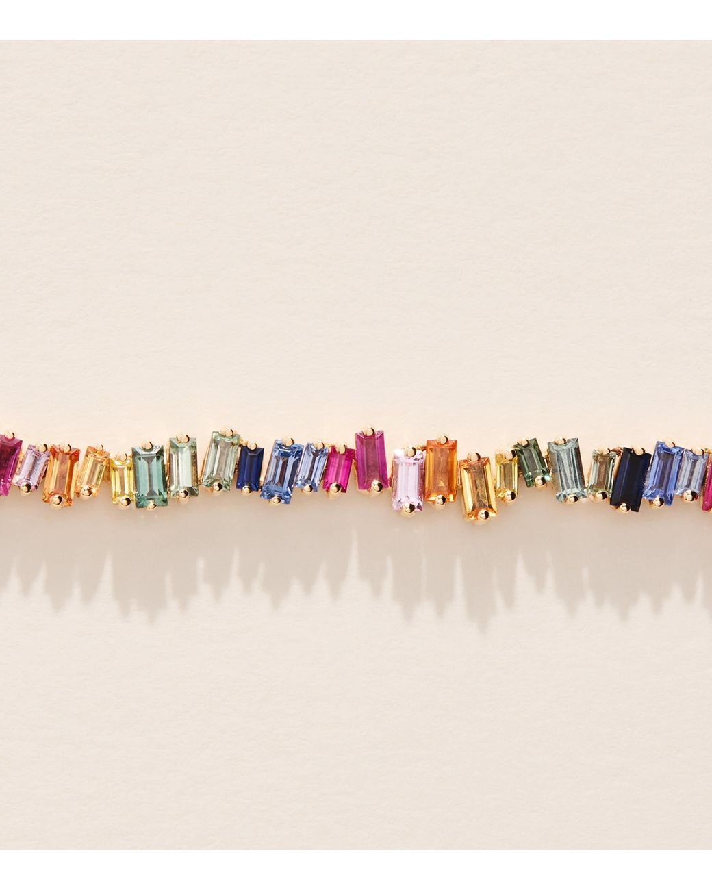 Suzanne Kalan Natural And Sapphire Bold Tennis Necklace