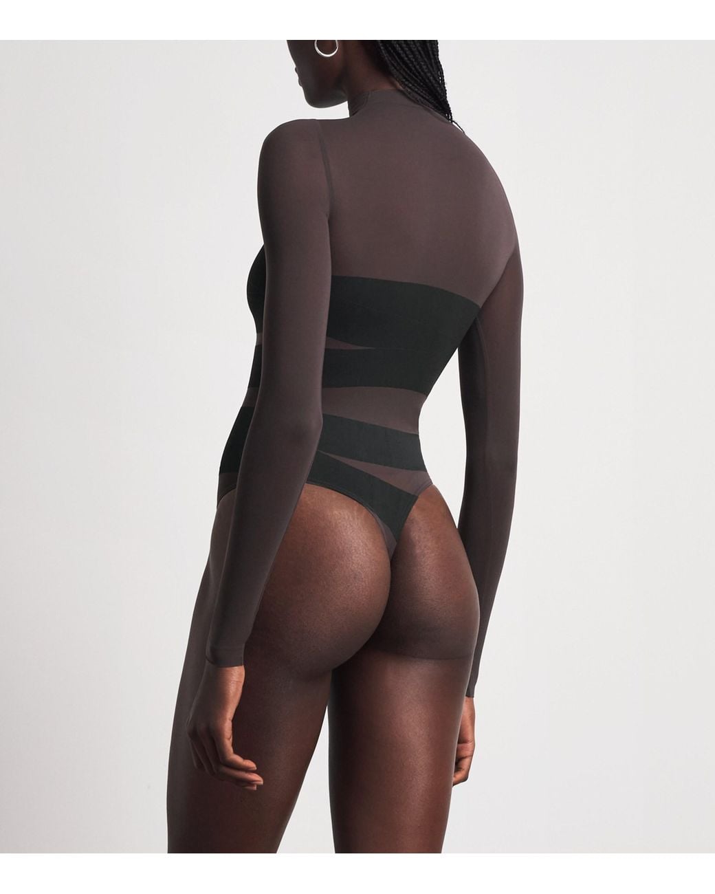 Wolford Black Infinite Wrap String Bodysuit