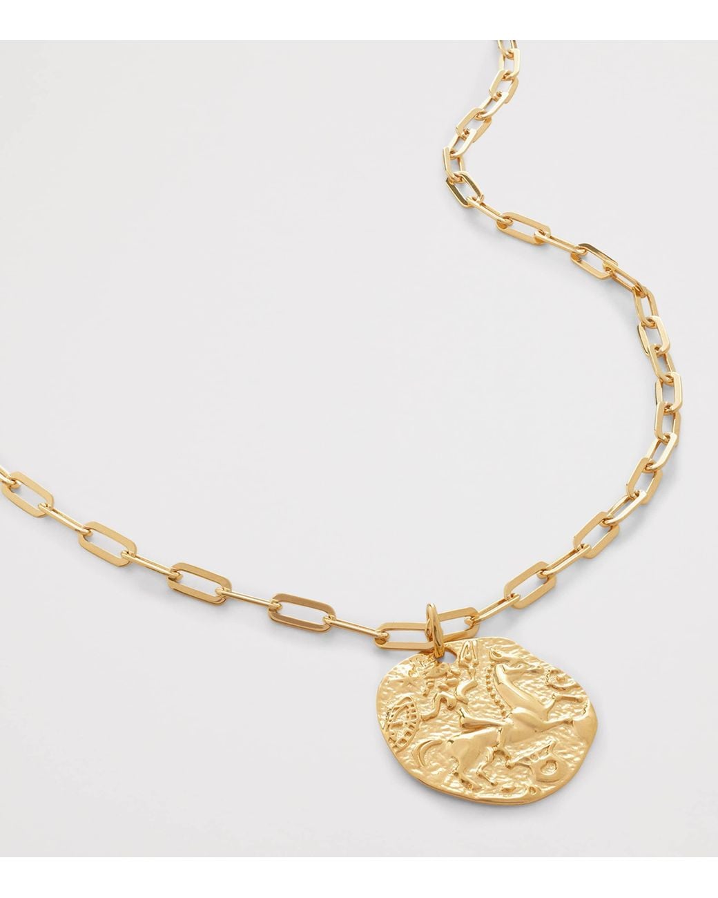 Monica Vinader Metallic Vermeil Coin Talisman Necklace