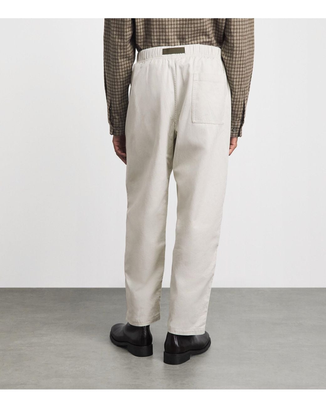 Polo Ralph Lauren Gray Woven Belted Trousers for men