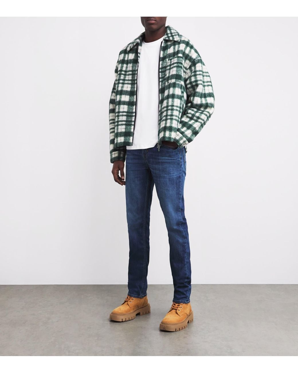 7 For All Mankind White Luxe Performance T-Shirt for men