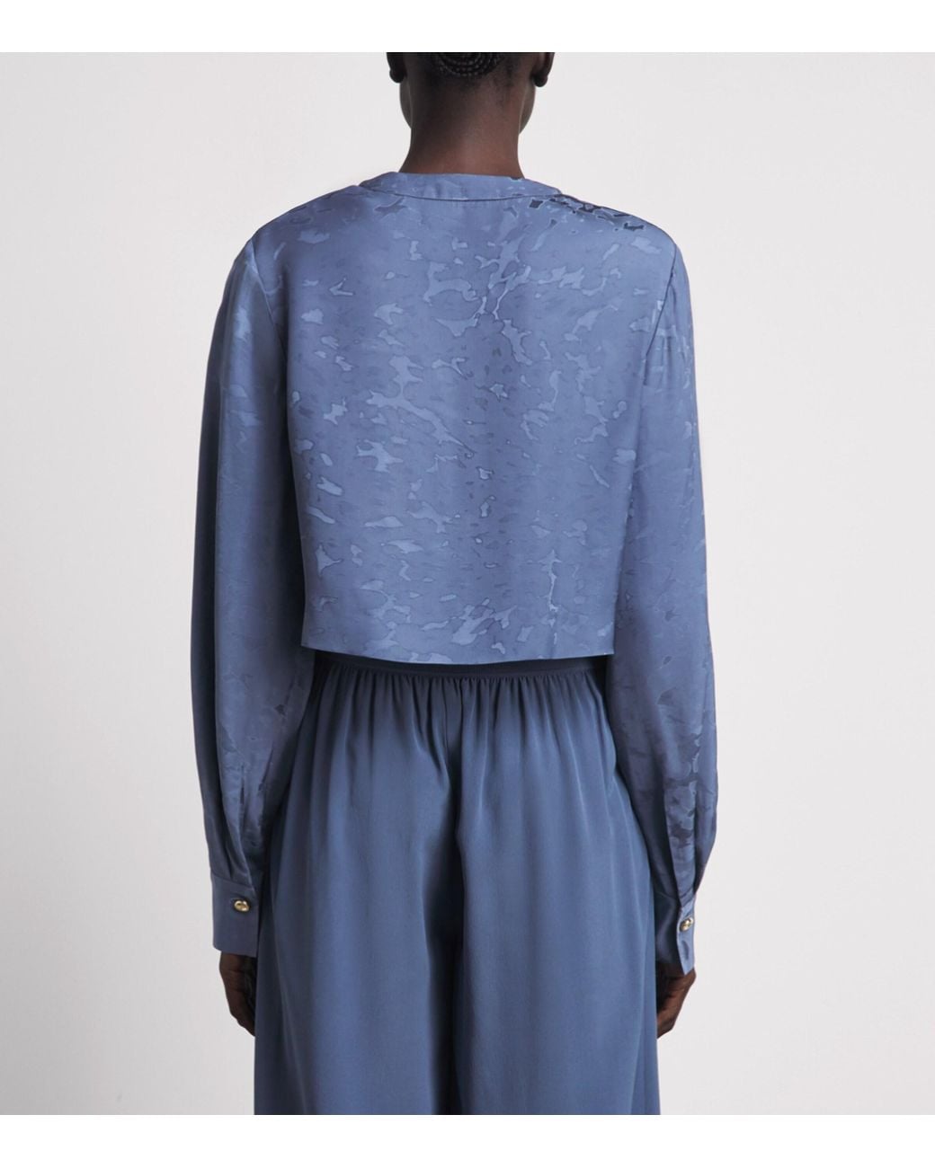 Joseph Blue Leopard Jacquard Cece Jacket