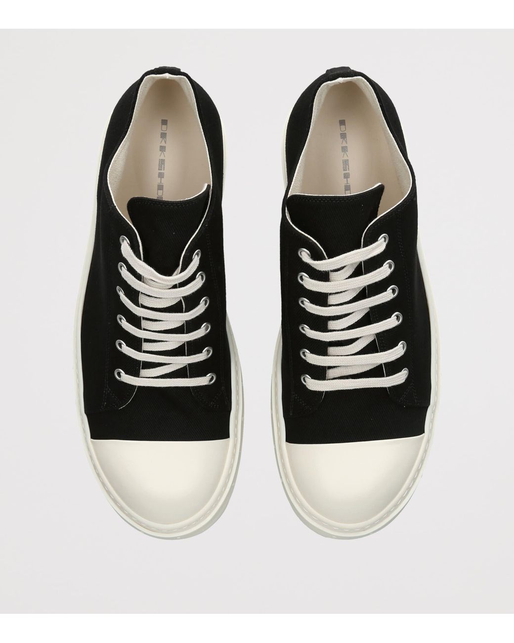 Rick Owens Black Denim Tower Lace-Up Sneakers for men