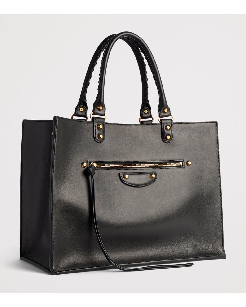 Balenciaga Black Large Leather Le City Tote Bag