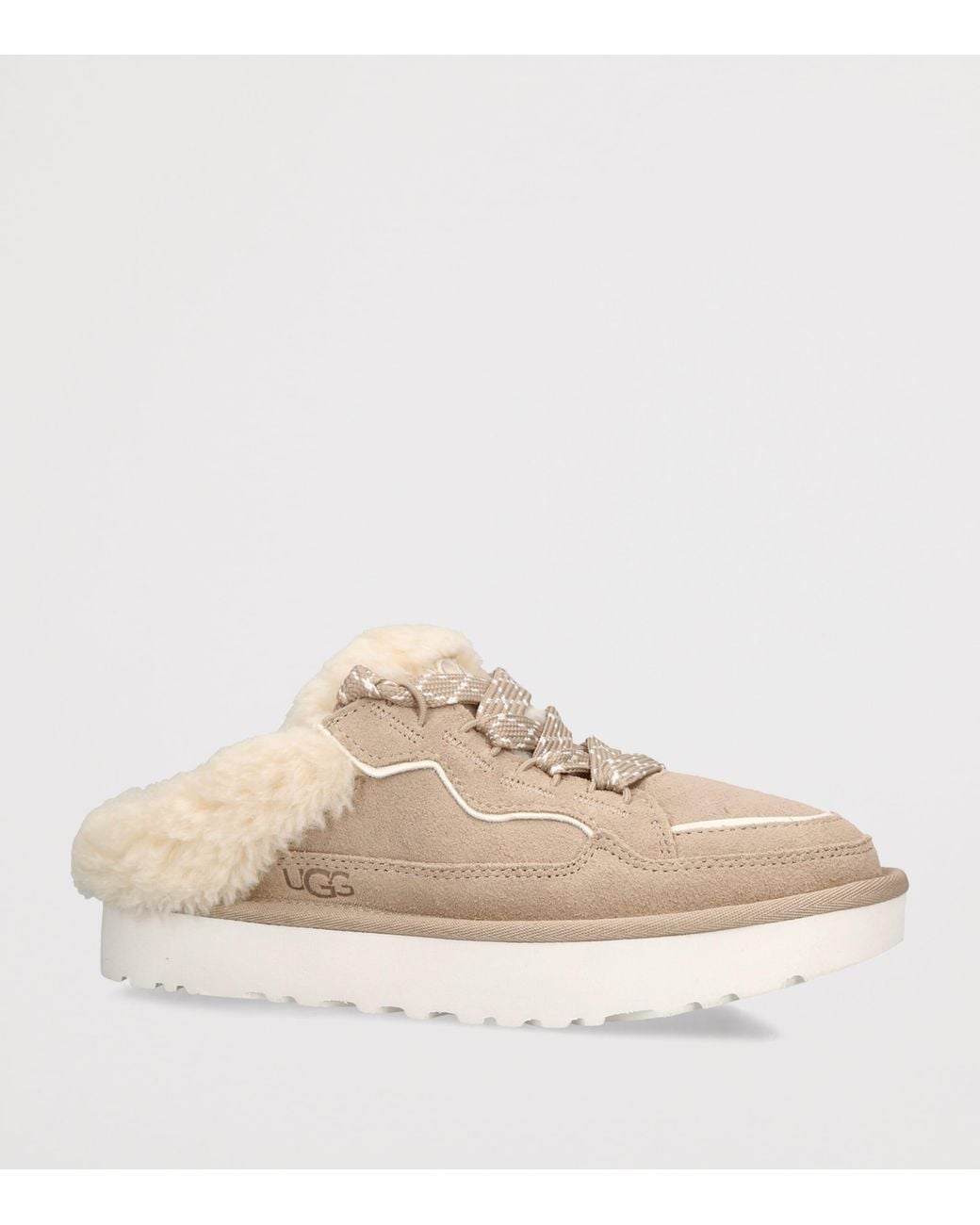 Ugg Natural Suede Lowmel Mules