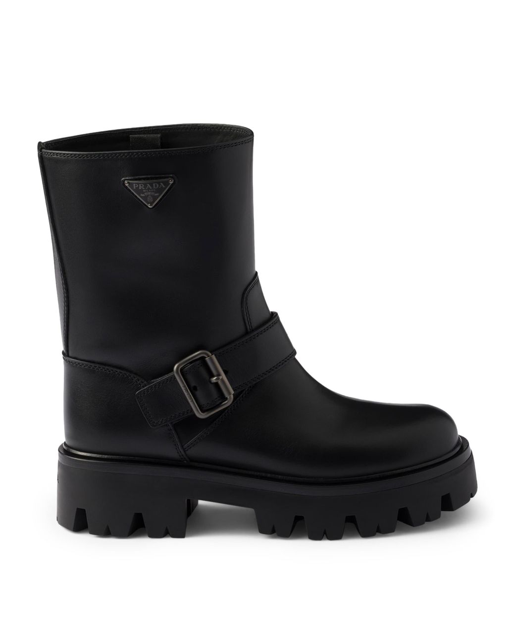 Prada Black Leather Boots