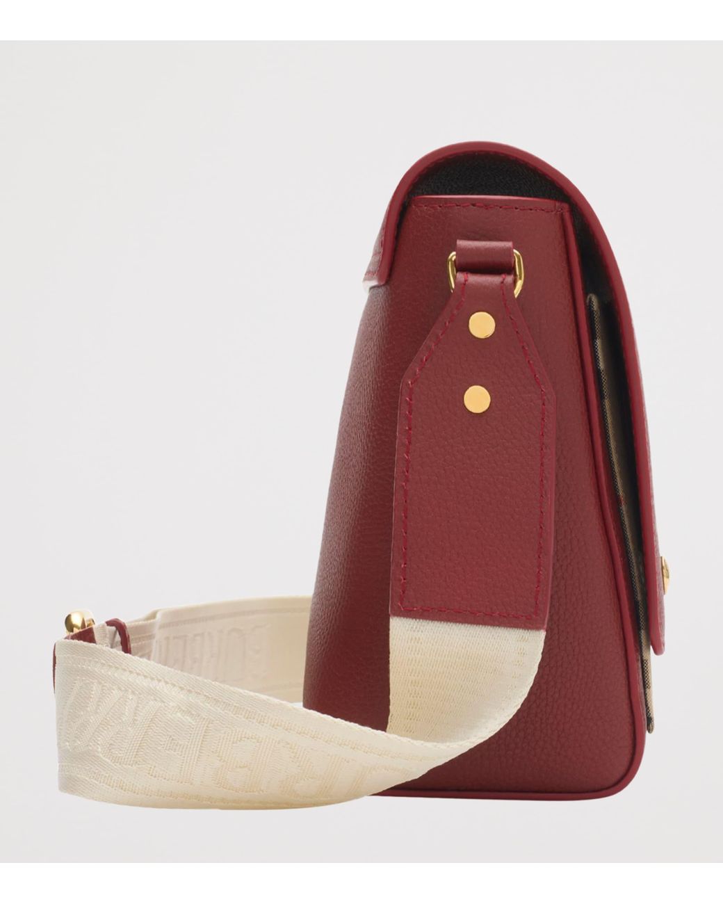 Burberry Purple Leather Note Cross-Body Bag