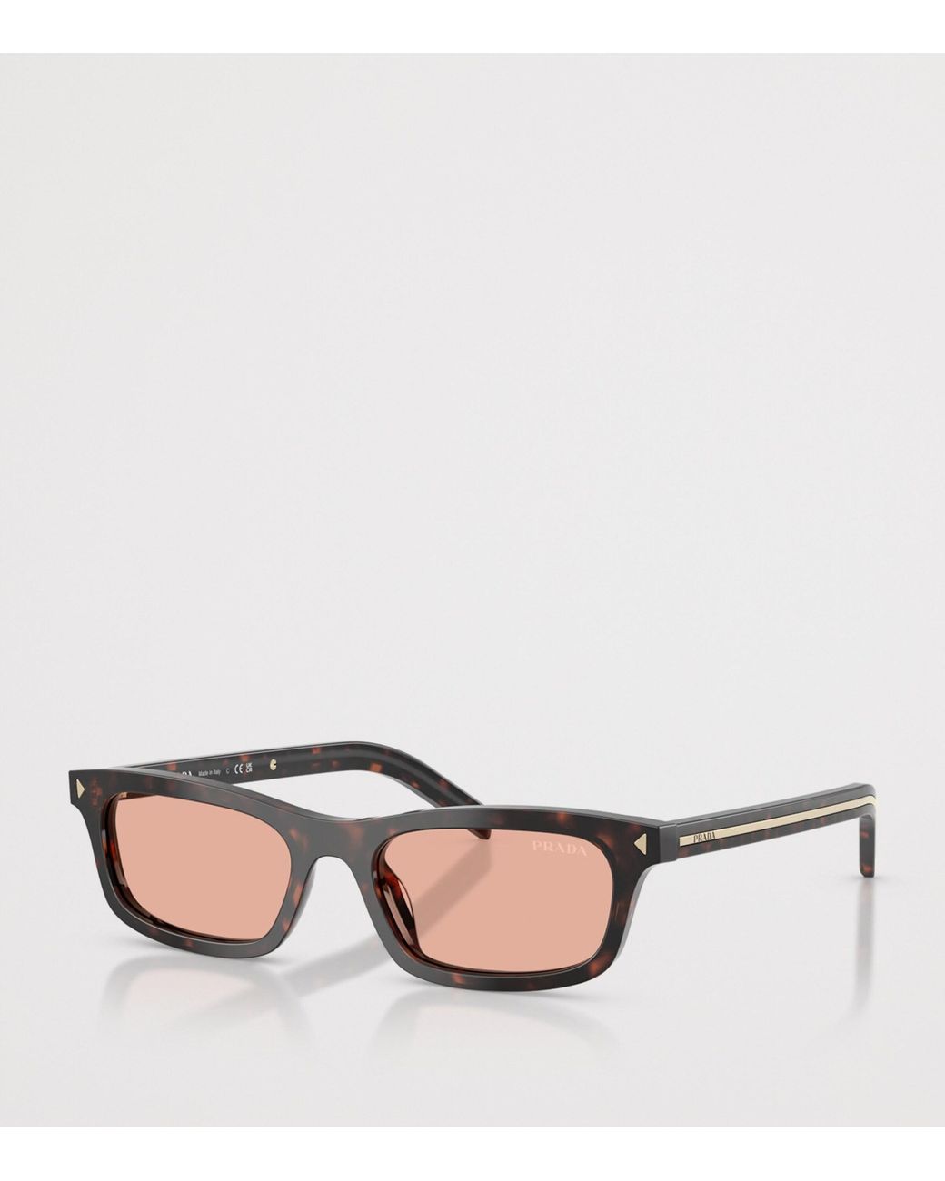 Prada Brown Acetate Pillow Sunglasses