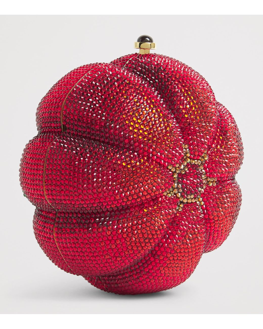 Judith Leiber Red Embellished Tomato Clutch Bag