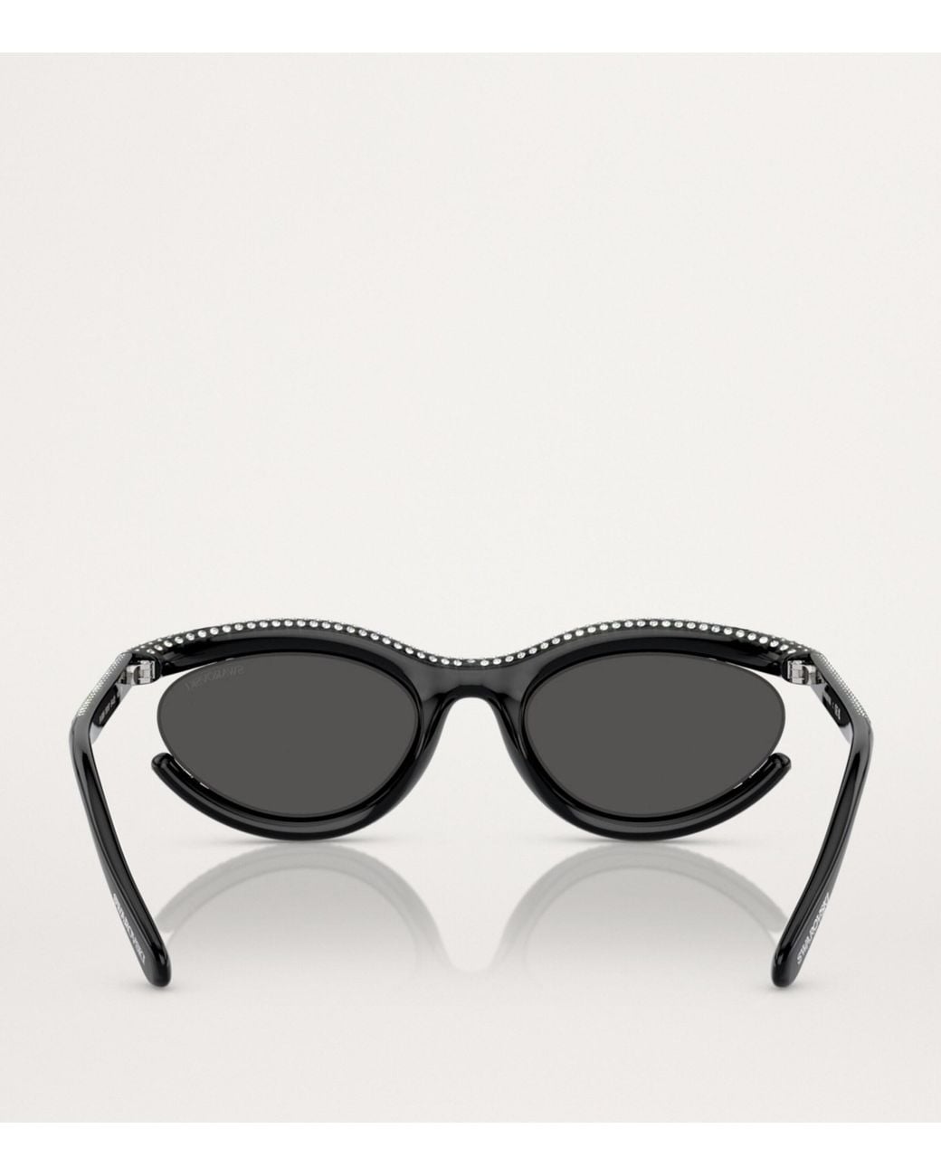 Swarovski Gray Oval Sk6006 Sunglasses