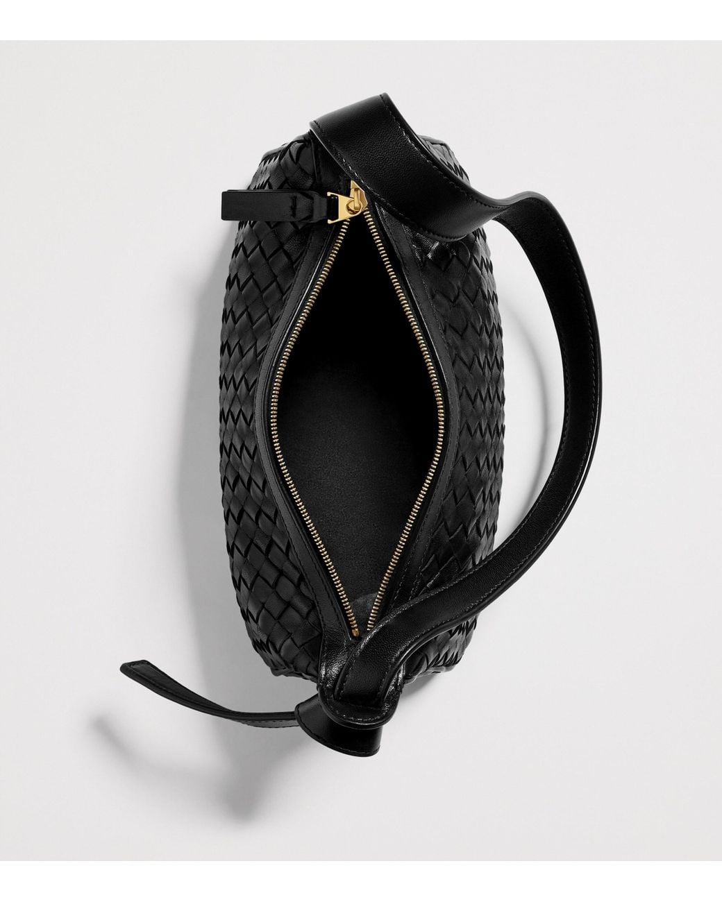 Bottega Veneta Black Nappa Leather Nodo Shoulder Bag