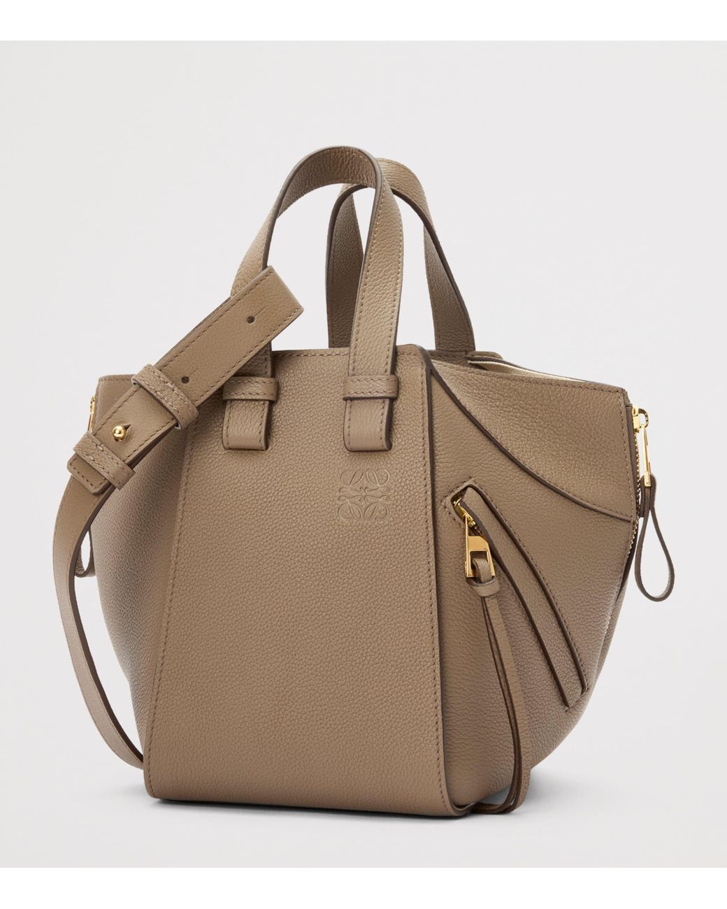 Loewe Brown Leather Hammock Top-Handle Bag