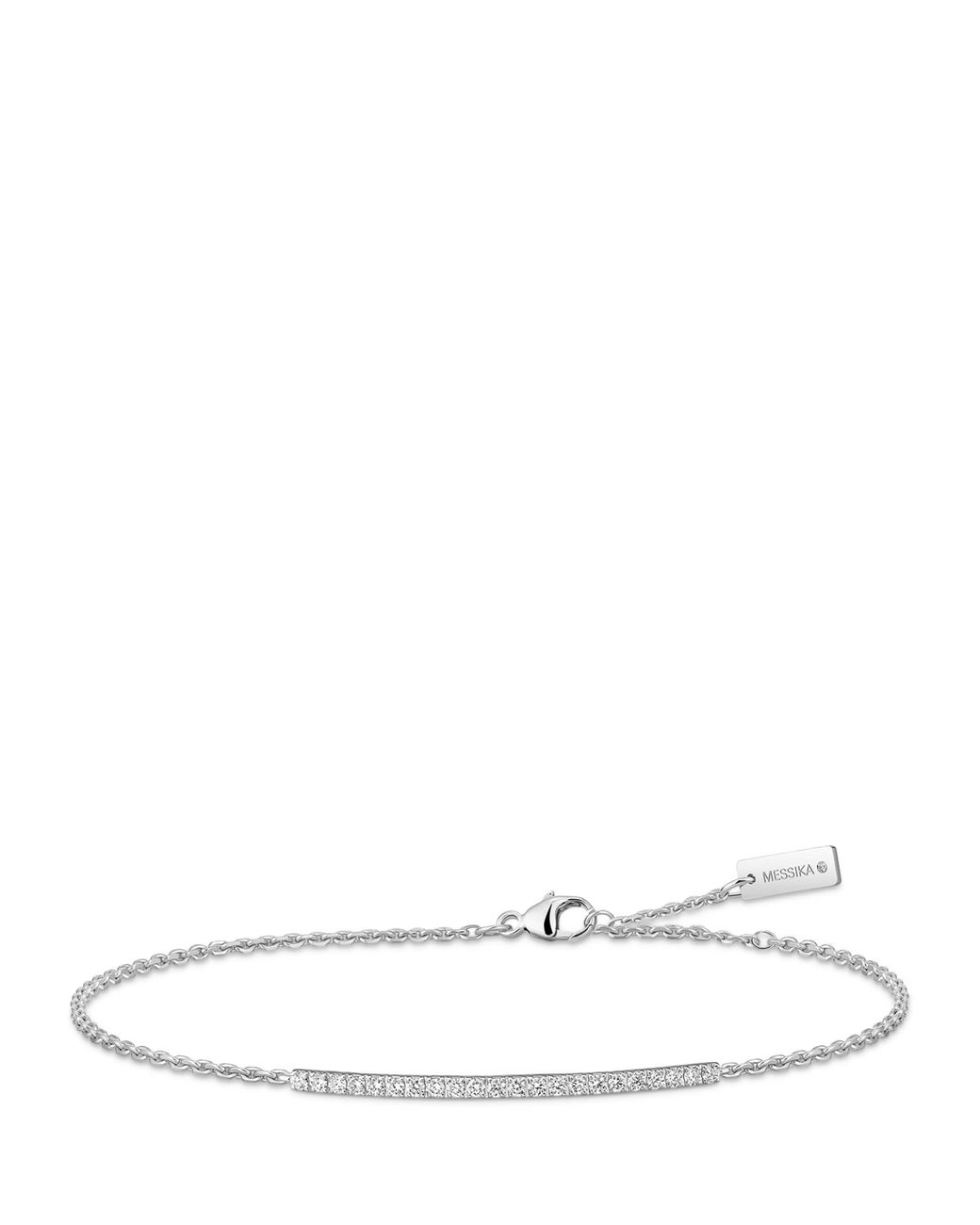 Messika White Gatsby And Diamond Pavé Chain Bracelet