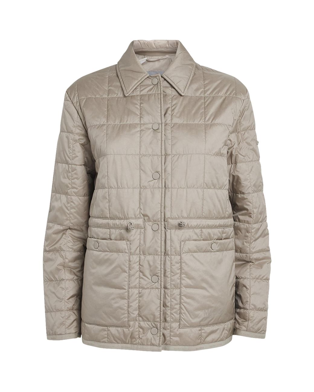 Max Mara Quilted Jacket in Gray | Lyst Max Mara Quilted Jacket in Gray | Lyst