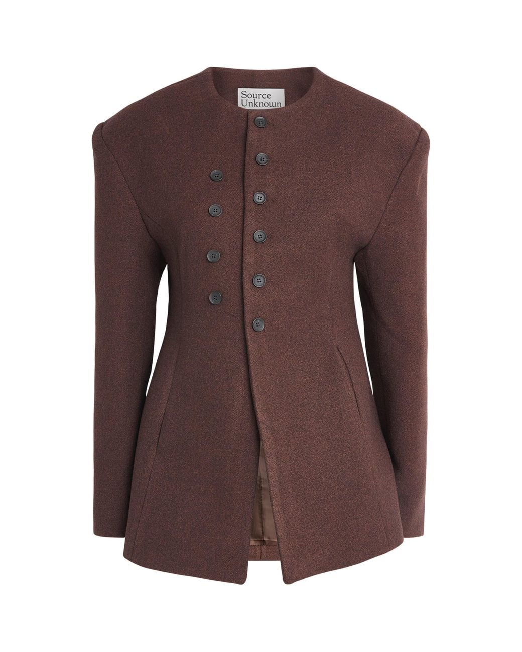 Source Unknown Brown Banton Double-Breasted Jacket