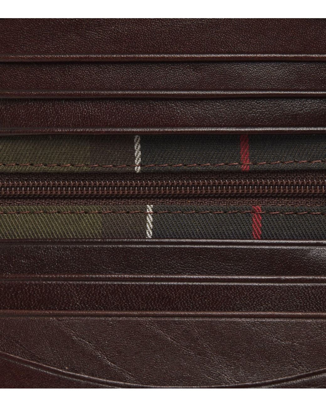 Barbour Brown Small Leather Colwell Bi-Fold Wallet for men