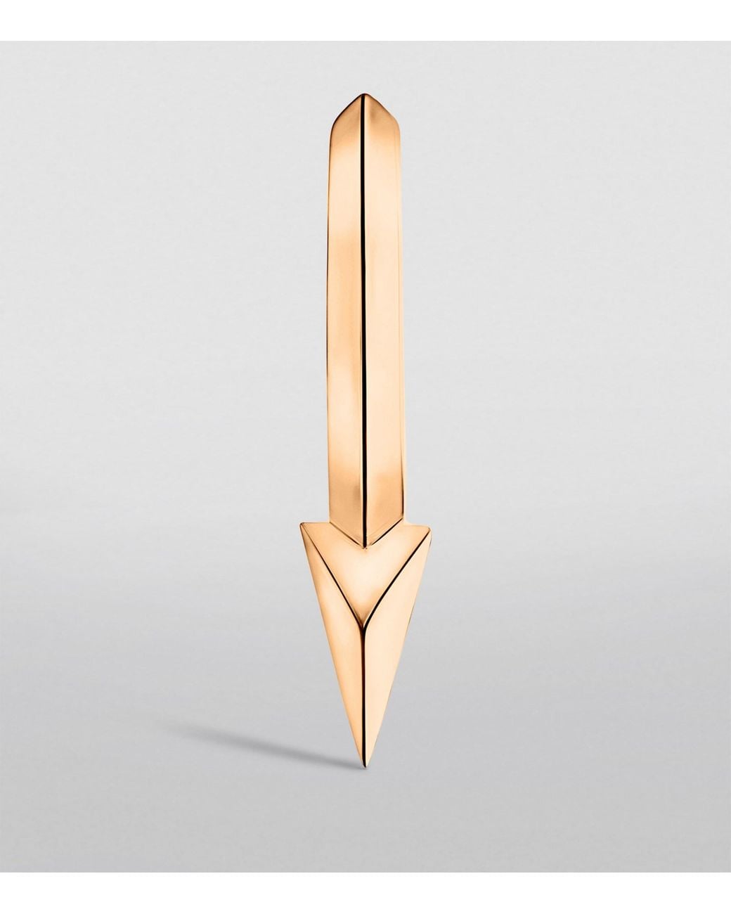 Maria Tash Metallic Faceted Single Short Spike Hoop Earring