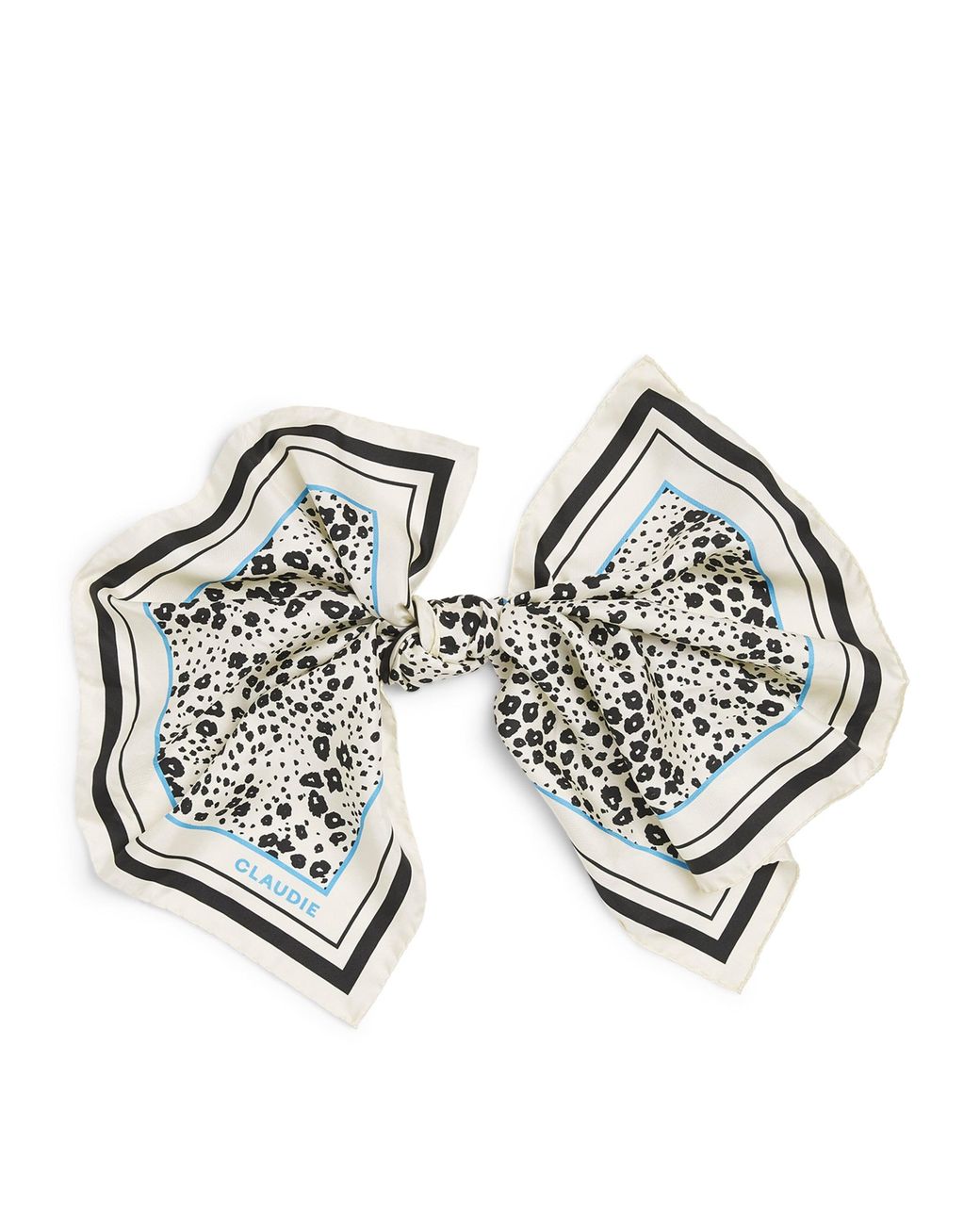 Claudie Pierlot Metallic Silk Printed Square Scarf