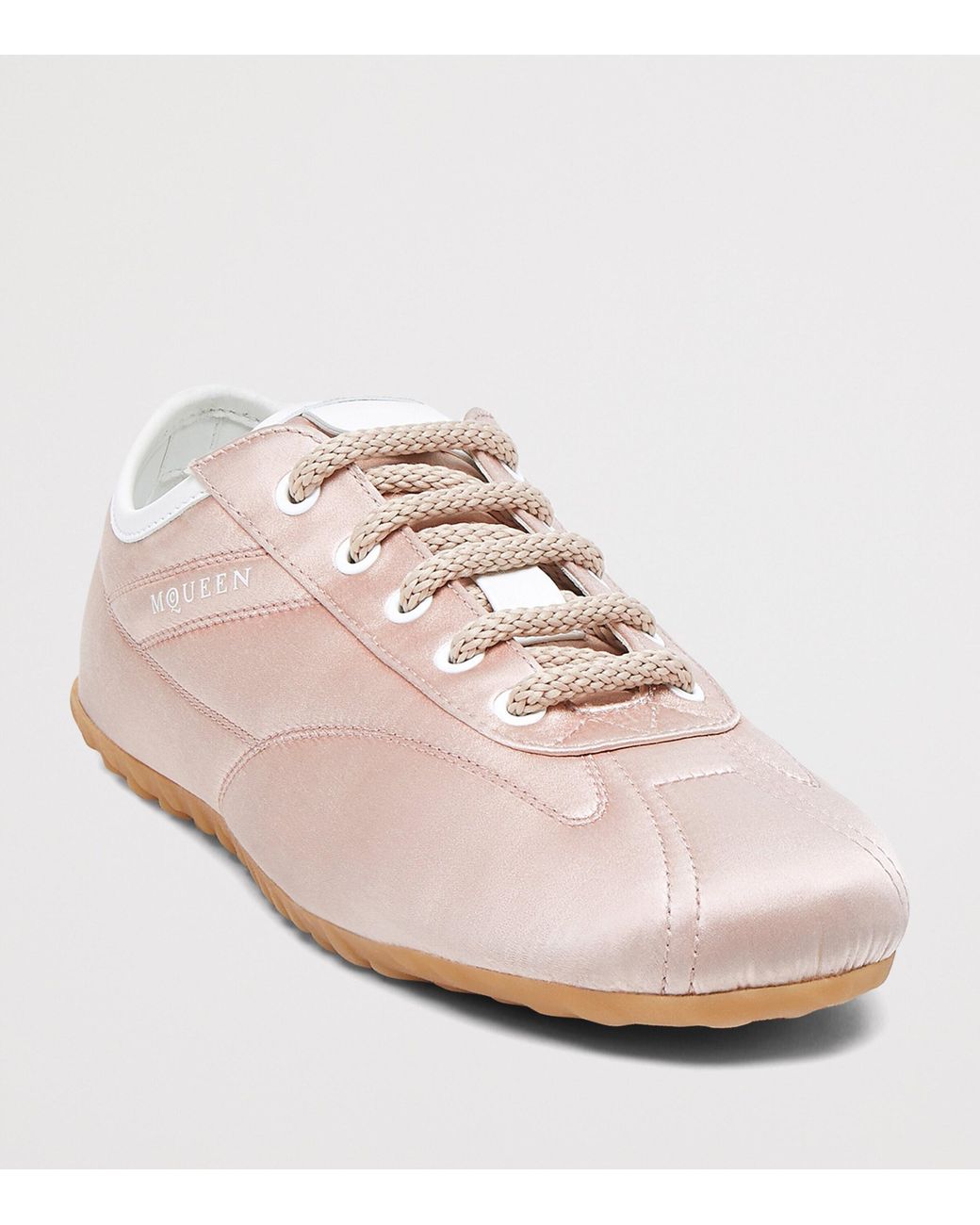 McQueen Pink Satin Boxe Sneakers