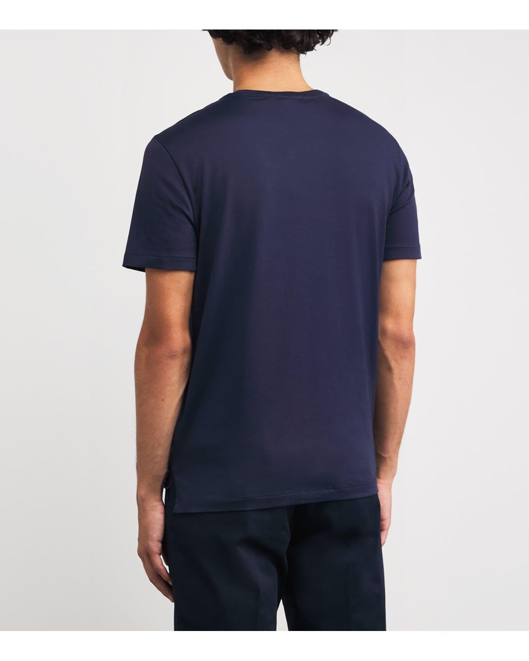Ralph Lauren Blue Cotton Interlock T-Shirt for men