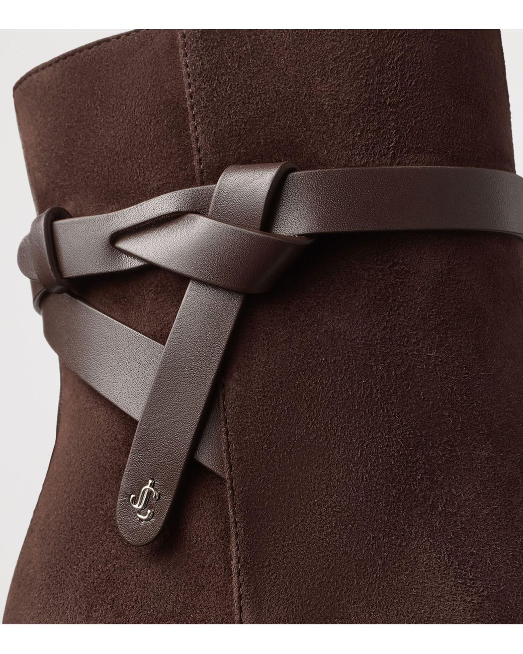Jimmy Choo Brown Lawton Ab 65 Suede Heeled Boots