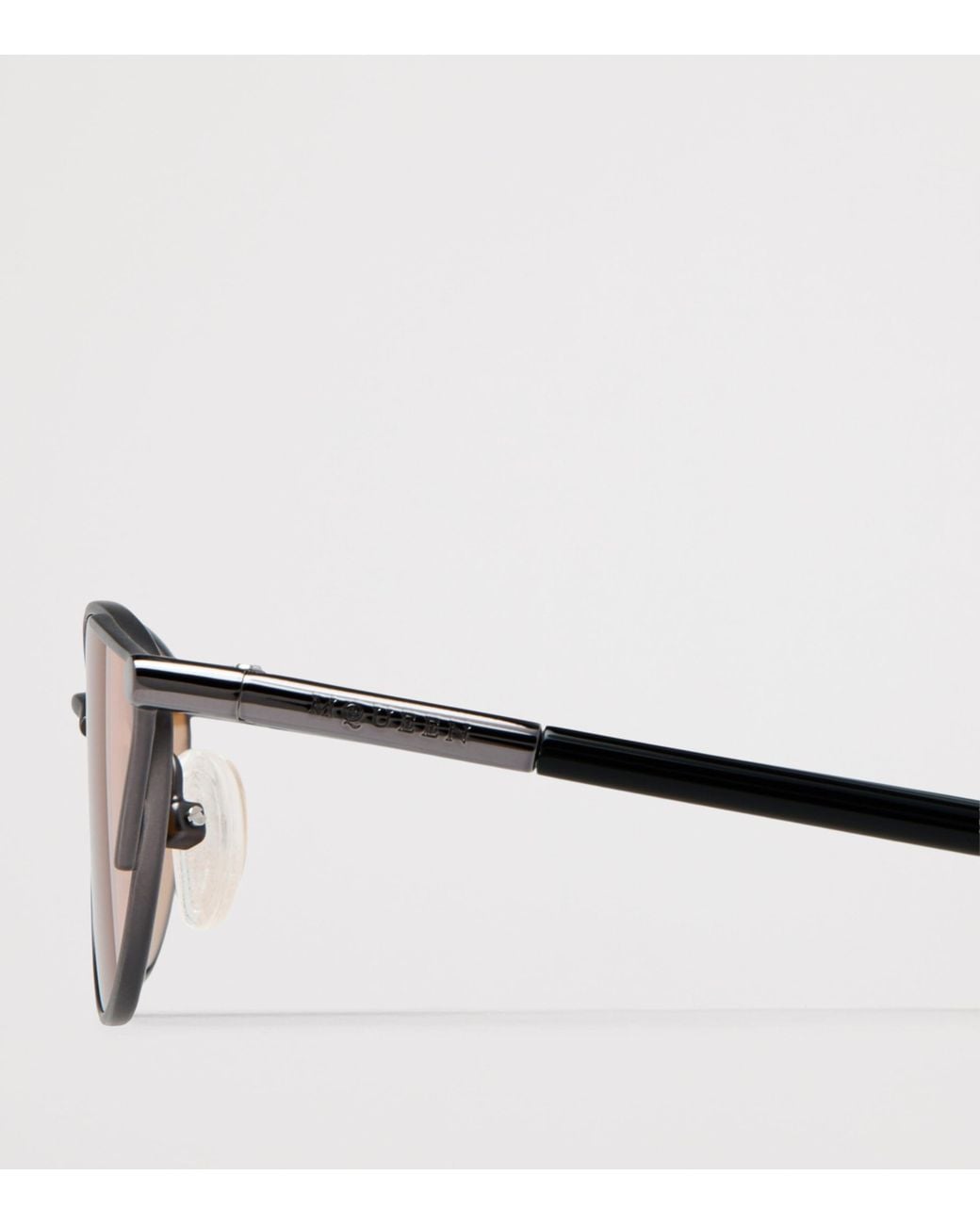 McQueen Metallic Brass Cat-Eye Sunglasses