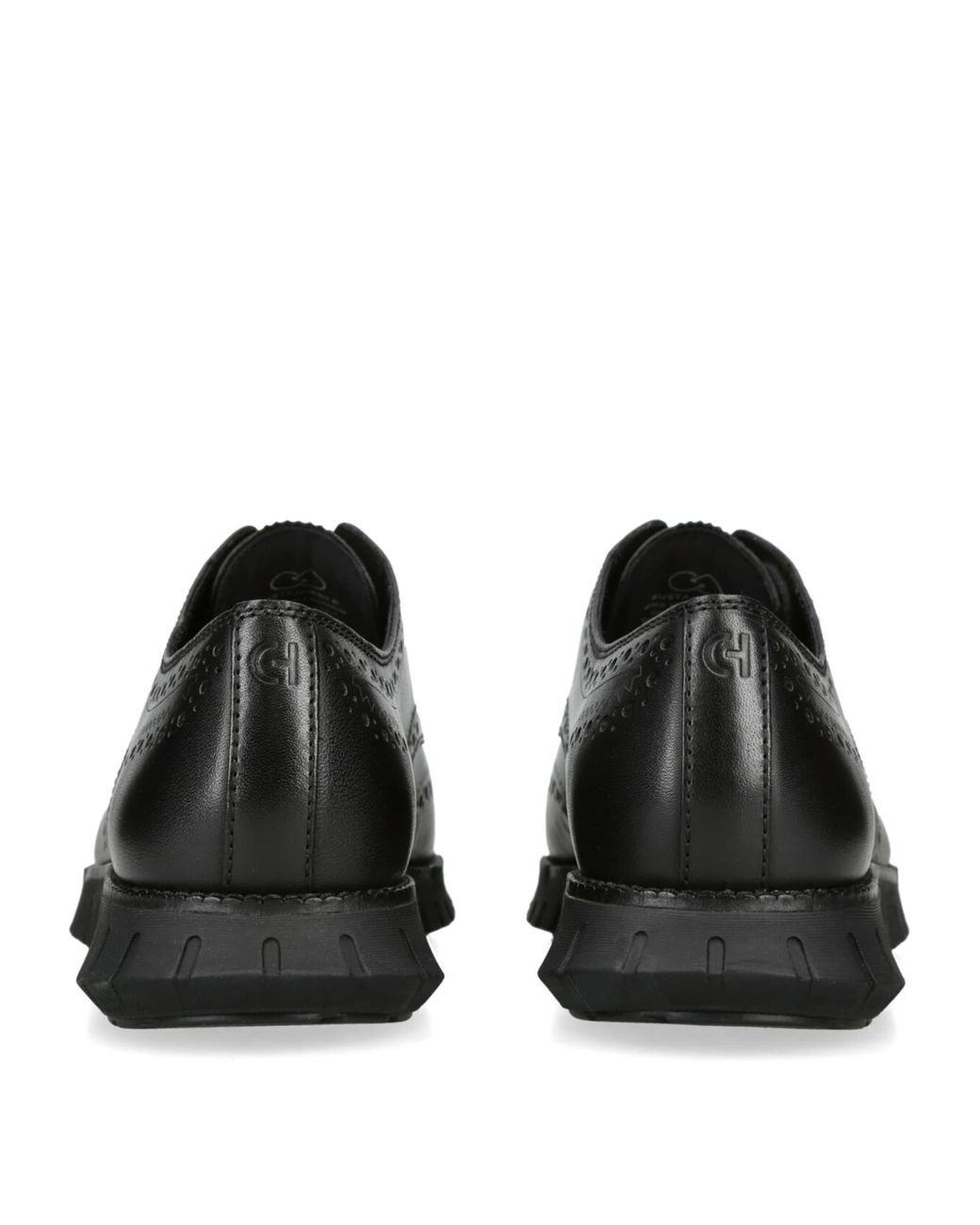 Cole Haan Black Zerøgrand Wingtip Oxford Shoes for men