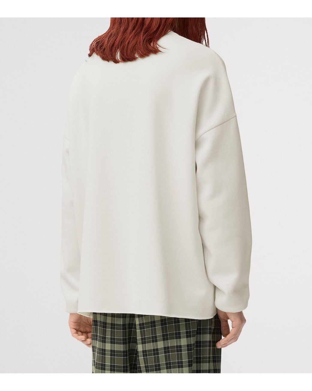 Loewe White Cotton-Blend Anagram Sweater for men