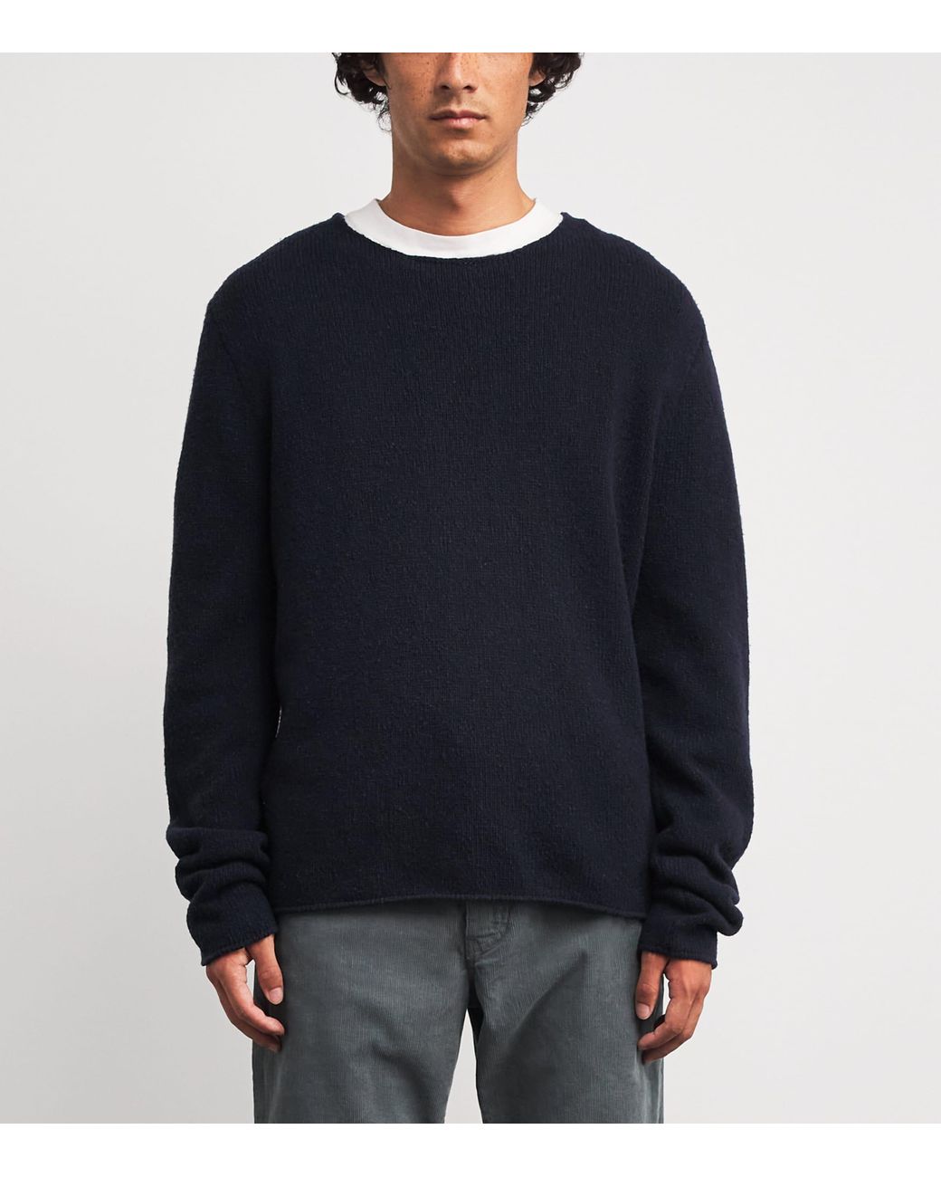 The Row Blue Nikola Wool Sweater for men