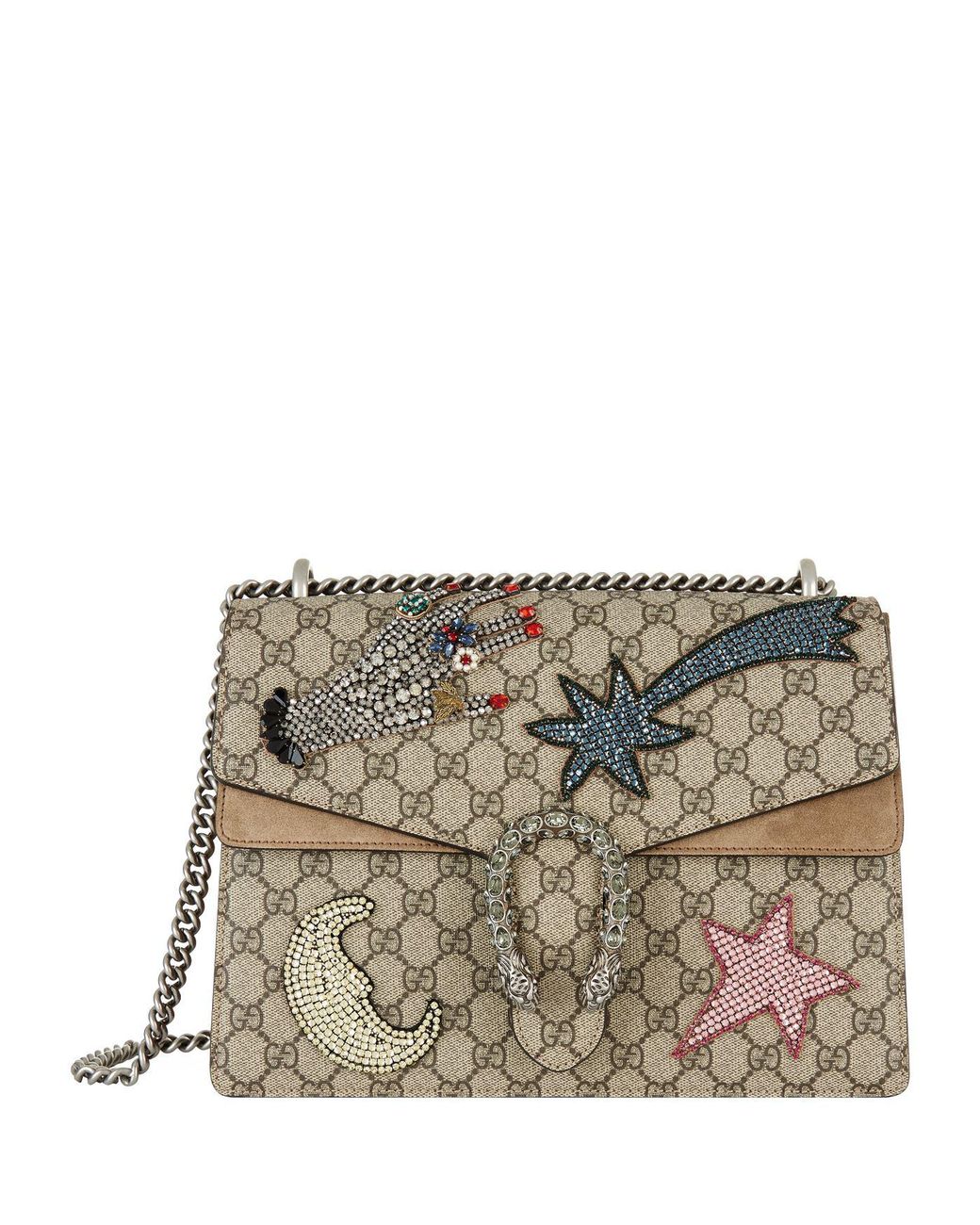 Gucci Embellished Star Padlock Shoulder Bag