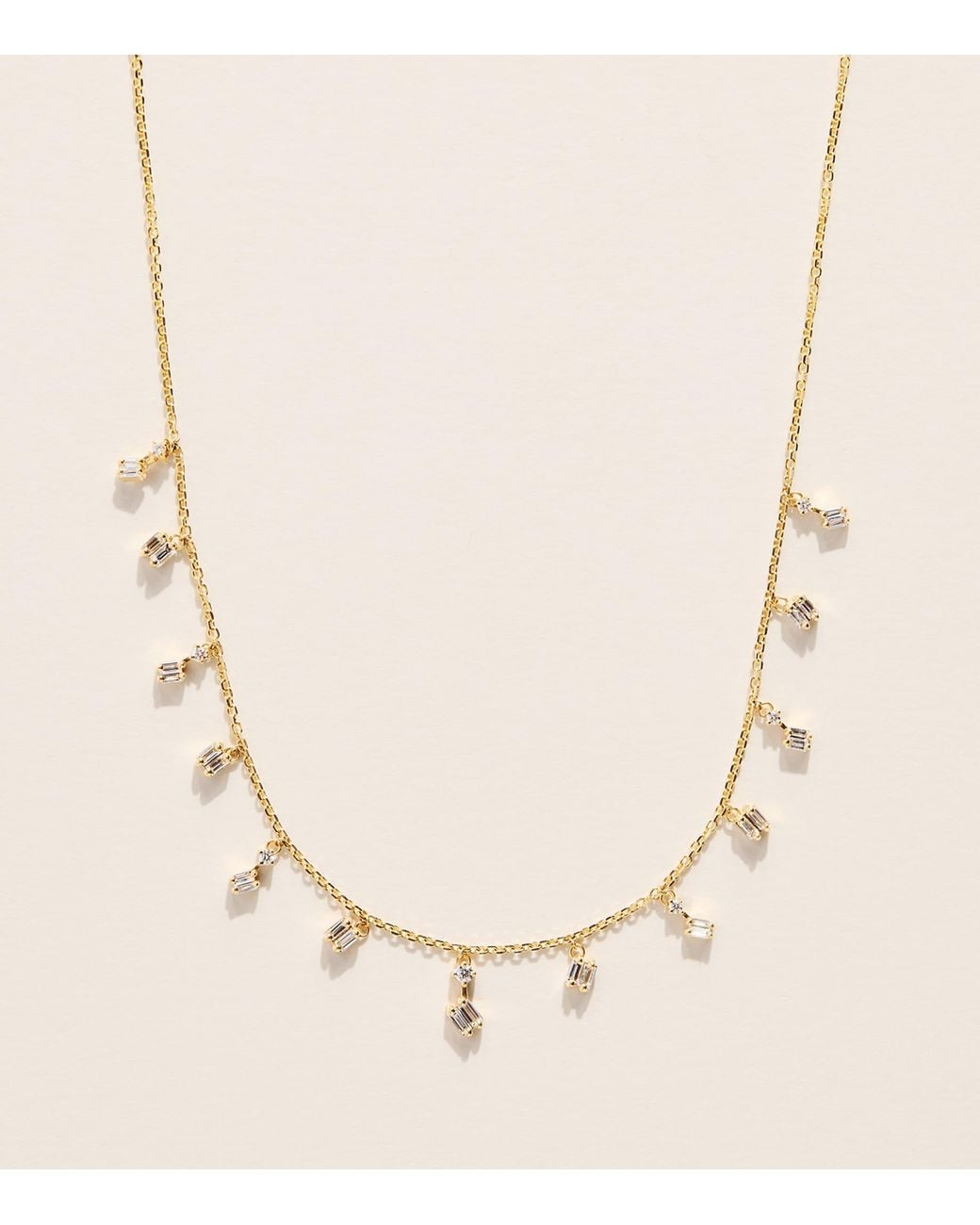 Suzanne Kalan Natural And Diamond Classic Cascade Necklace
