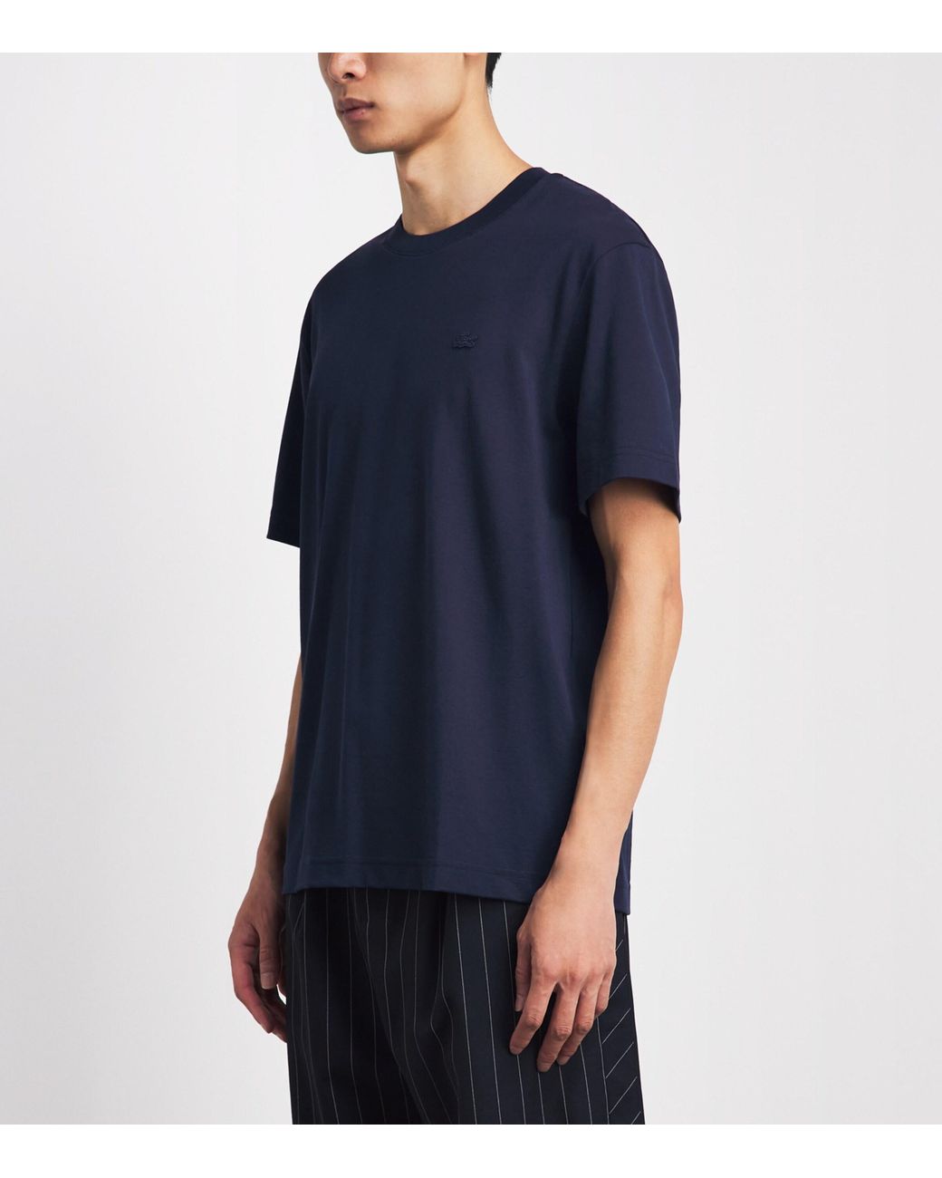 Lacoste Blue Pima Cotton Piqué T-Shirt for men