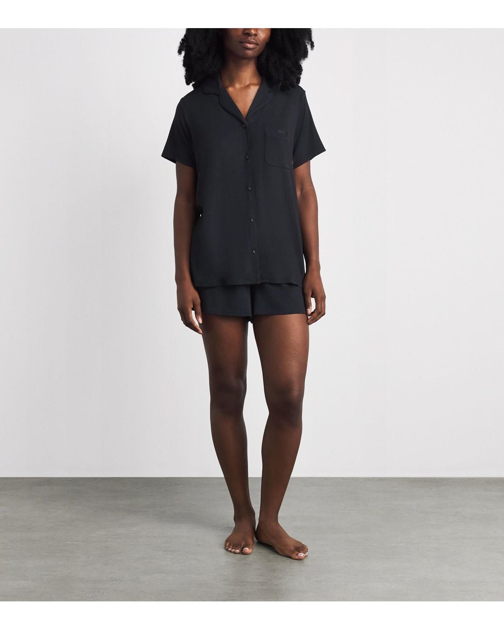 Skims Blue Sleep Short-Sleeve Pyjama Set