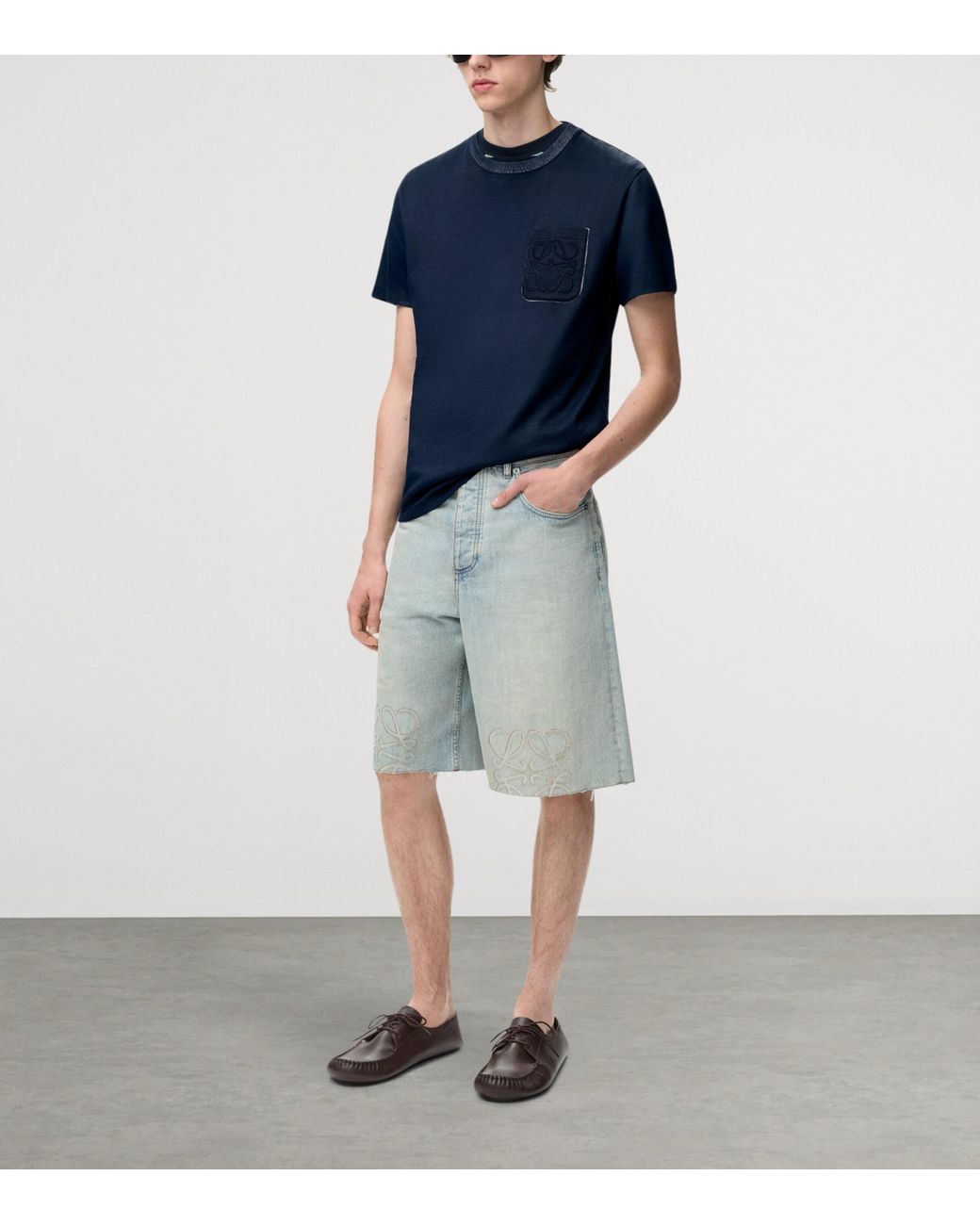 Loewe Blue Pocket Anagram T-Shirt for men
