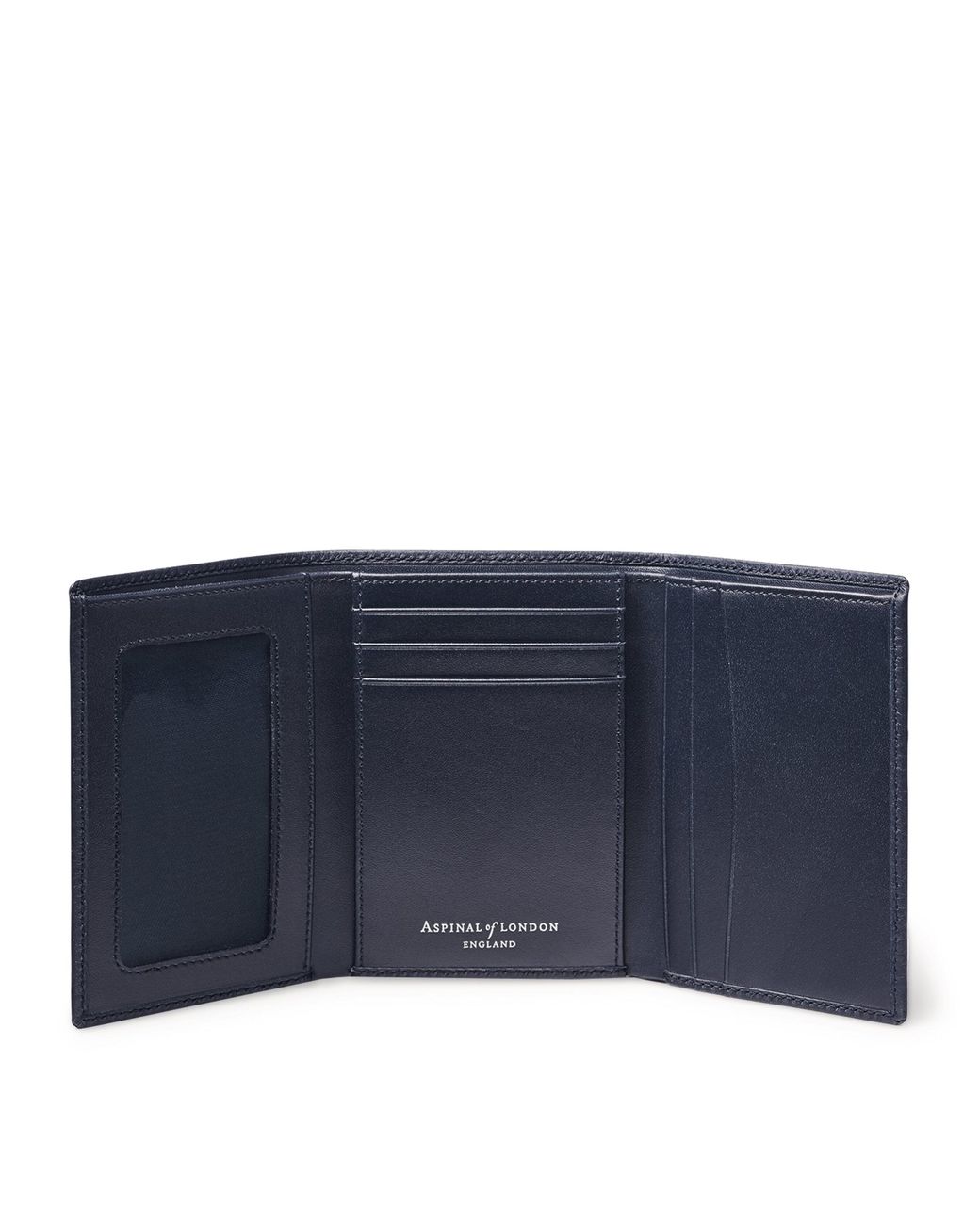 Aspinal Blue Leather Wallet for men
