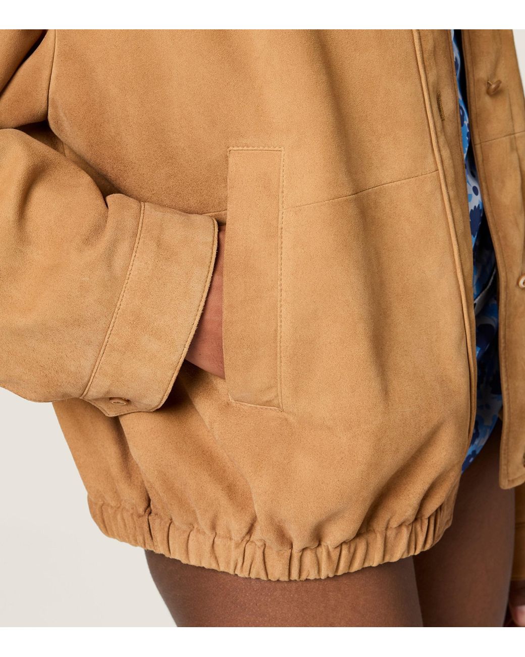 Miu Miu Brown Logo-Detailed Button-Up Jacket