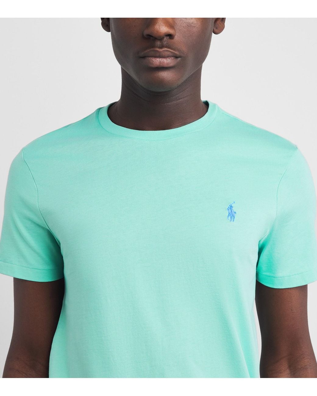 Polo Ralph Lauren Green Cotton Custom-Fit Polo Pony T-Shirt for men