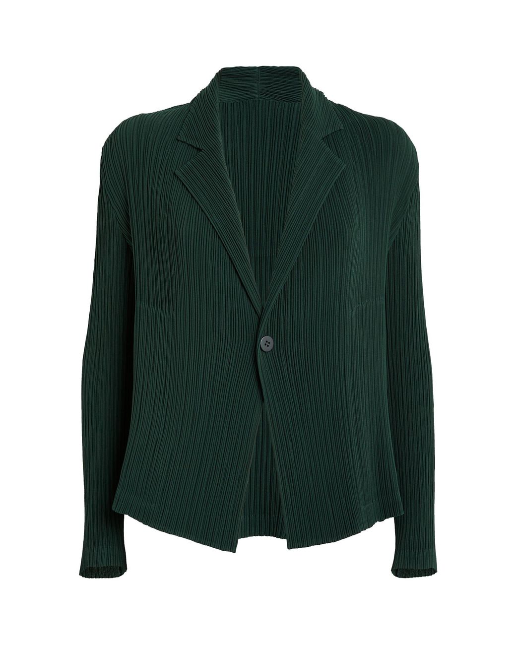 ISSEY MIYAKE HATCHING PLEATS ダークグリーン 半袖 ISSEY MIYAKE HATCHING PLEATS ダークグリーン 半袖