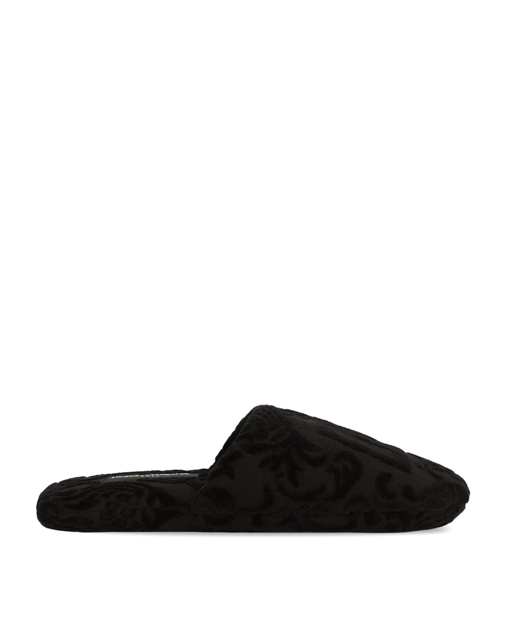 Dolce & Gabbana Black Dg Logo Slippers for men