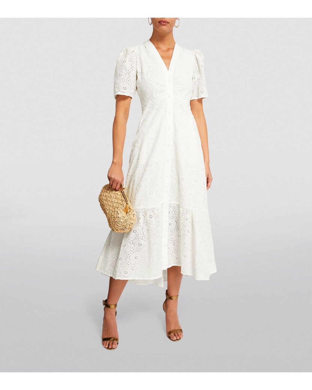 業界大好評 MeisMe Cotton gathered puff dress レディース