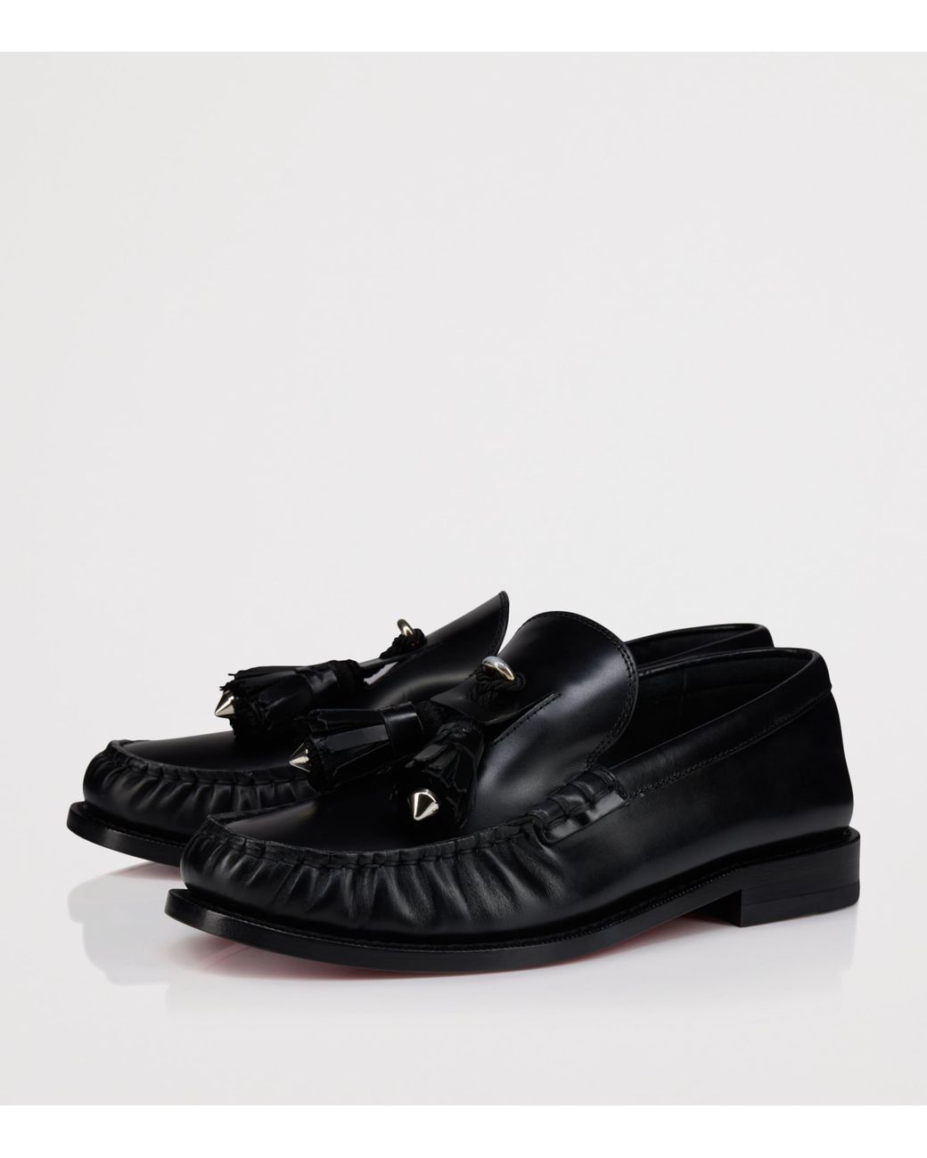 Christian Louboutin Black Rochelle Leather Loafers
